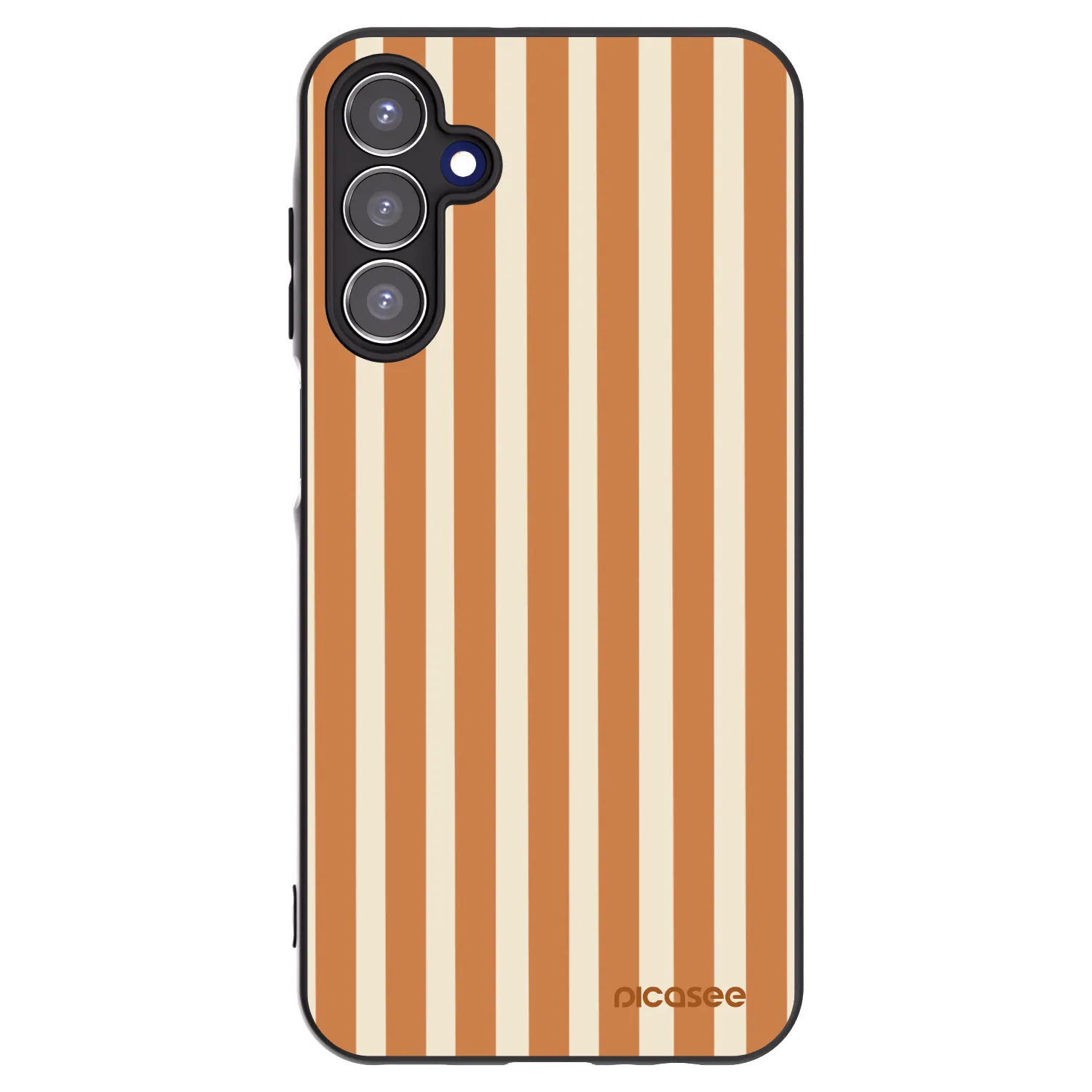 Picasee silikonski črni ovitek za Samsung Galaxy A15 A156B 5G - Orange lines