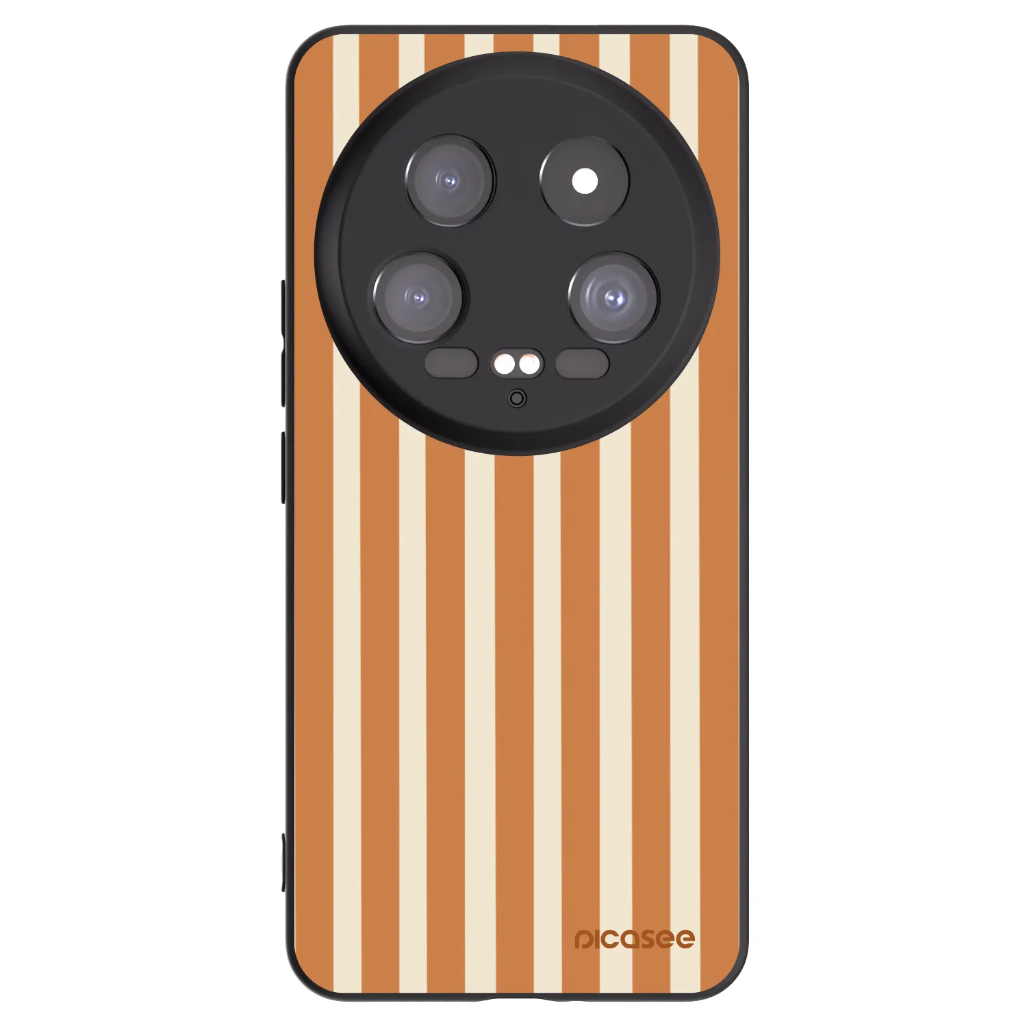 Picasee silikonski črni ovitek za Xiaomi 14 Ultra - Orange lines