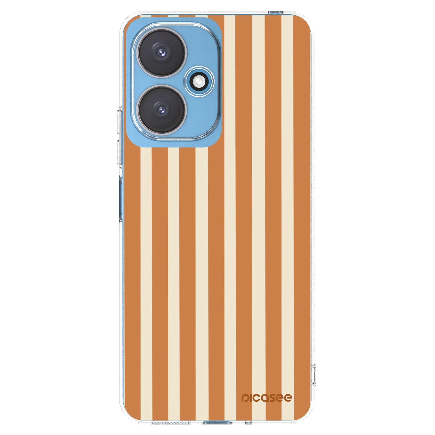 Picasee silikonski prozorni ovitek za Xiaomi Redmi 13C 5G - Orange lines