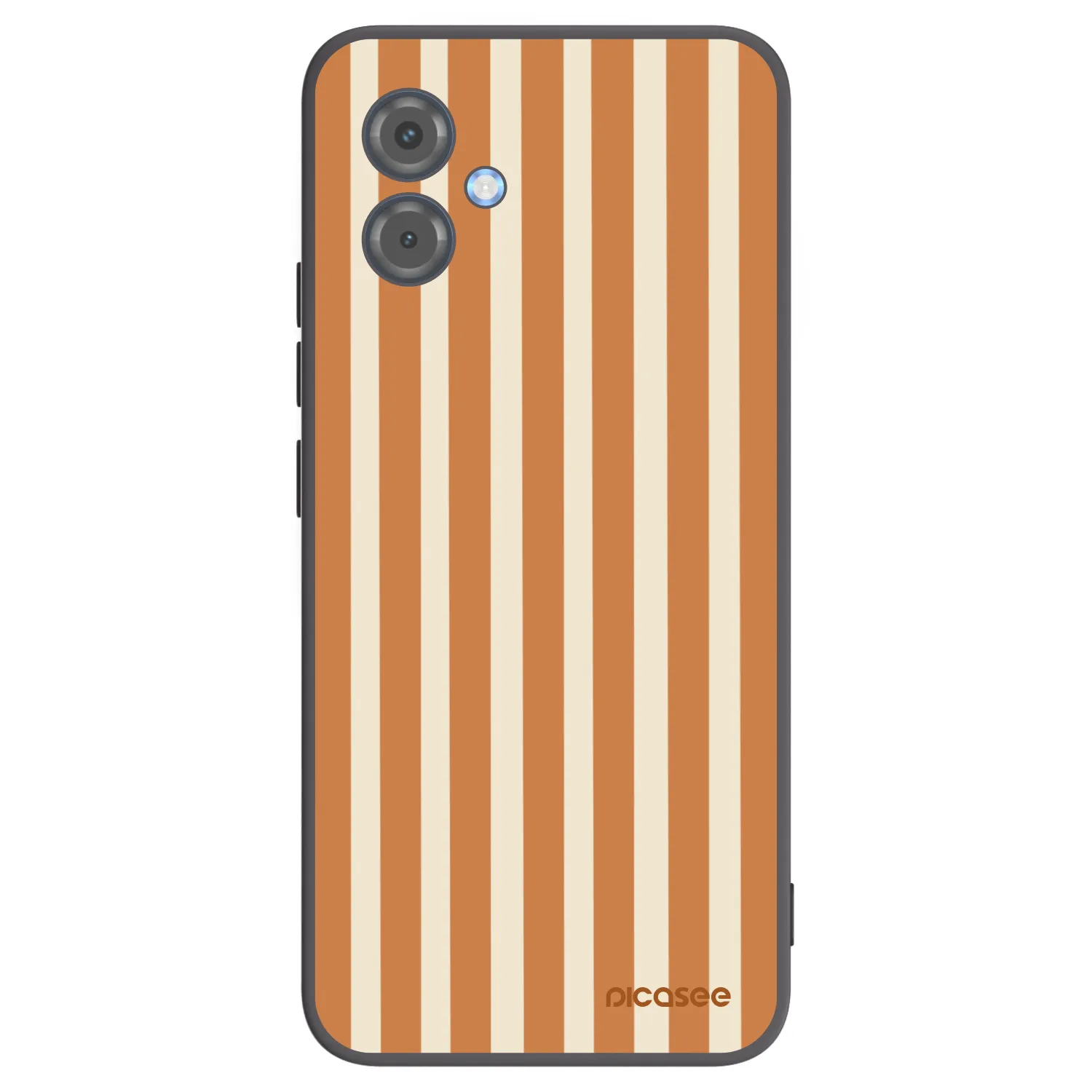 Picasee silikonski črni ovitek za Motorola Moto G14 - Orange lines