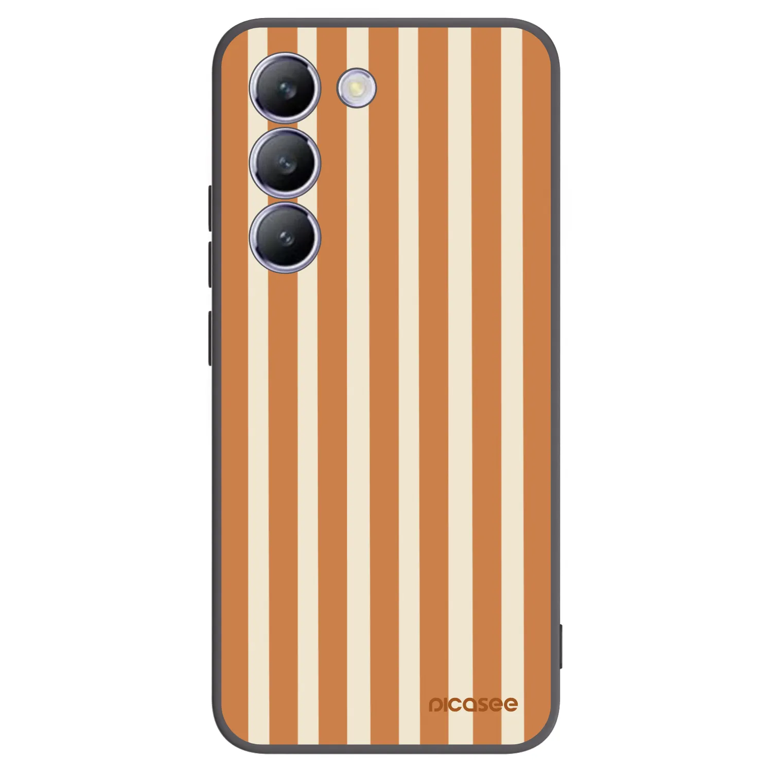 Picasee silikonski črni ovitek za Vivo V40 SE 5G - Orange lines