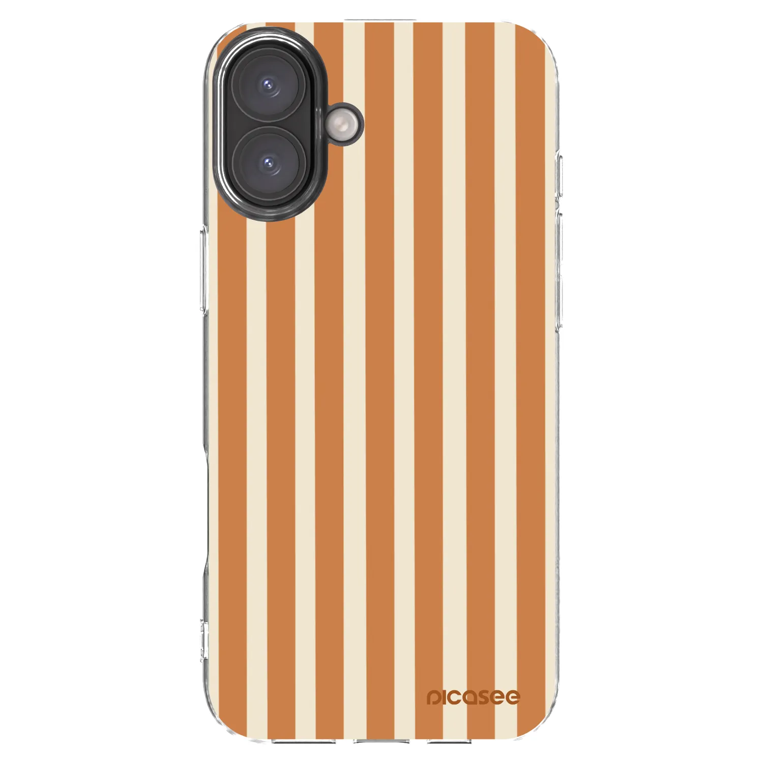 Picasee silikonski prozorni ovitek za Apple iPhone 16 Plus - Orange lines