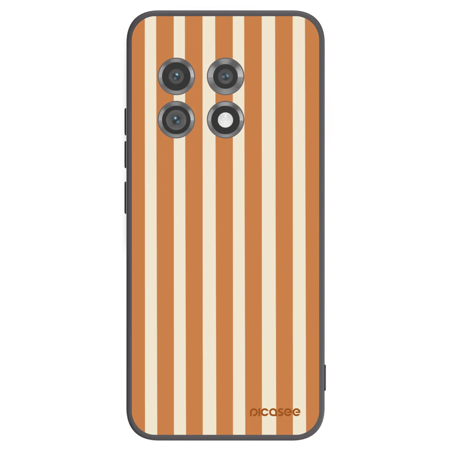 Picasee silikonski črni ovitek za OnePlus 11 5G - Orange lines