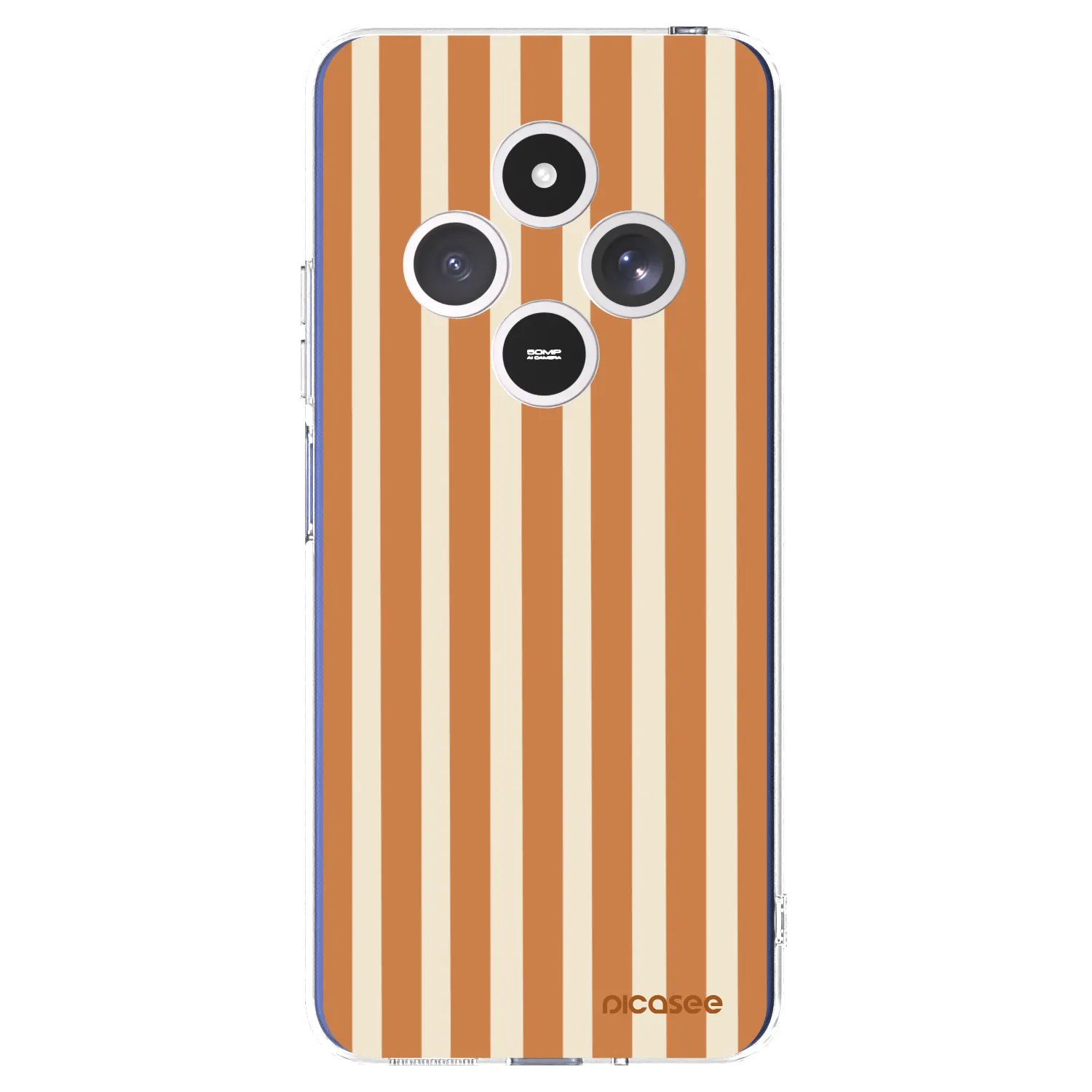 Picasee silikonski prozorni ovitek za Xiaomi Redmi 14C - Orange lines
