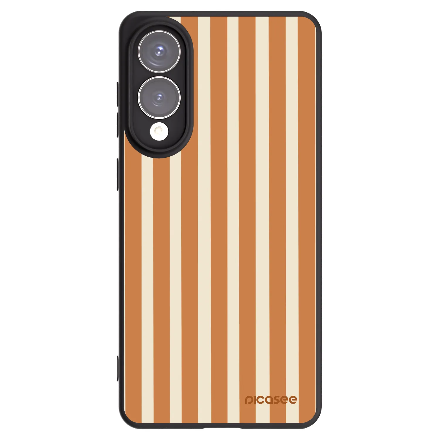 Picasee silikonski črni ovitek za Samsung Galaxy S25 Edge 5G - Orange lines