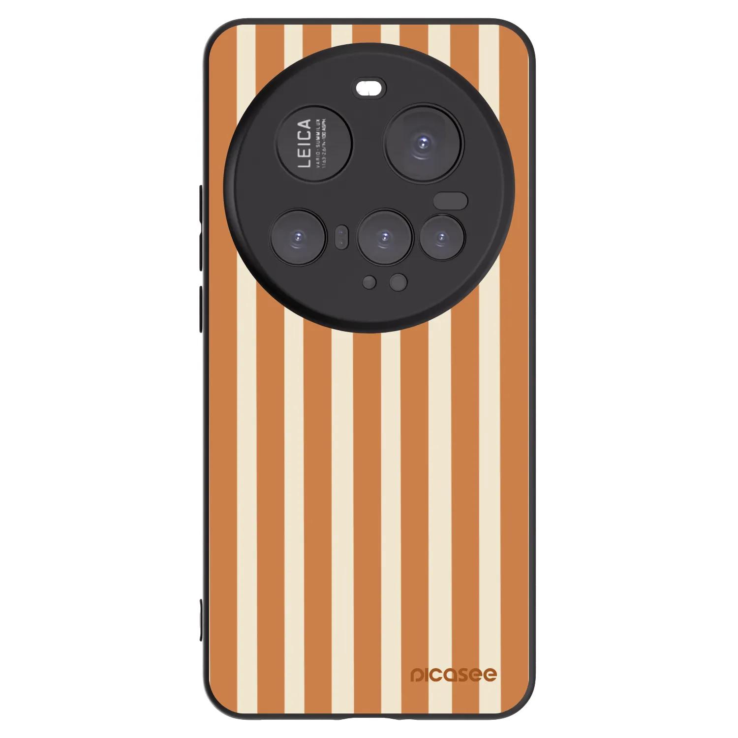 Picasee silikonski črni ovitek za Xiaomi 15 Ultra - Orange lines