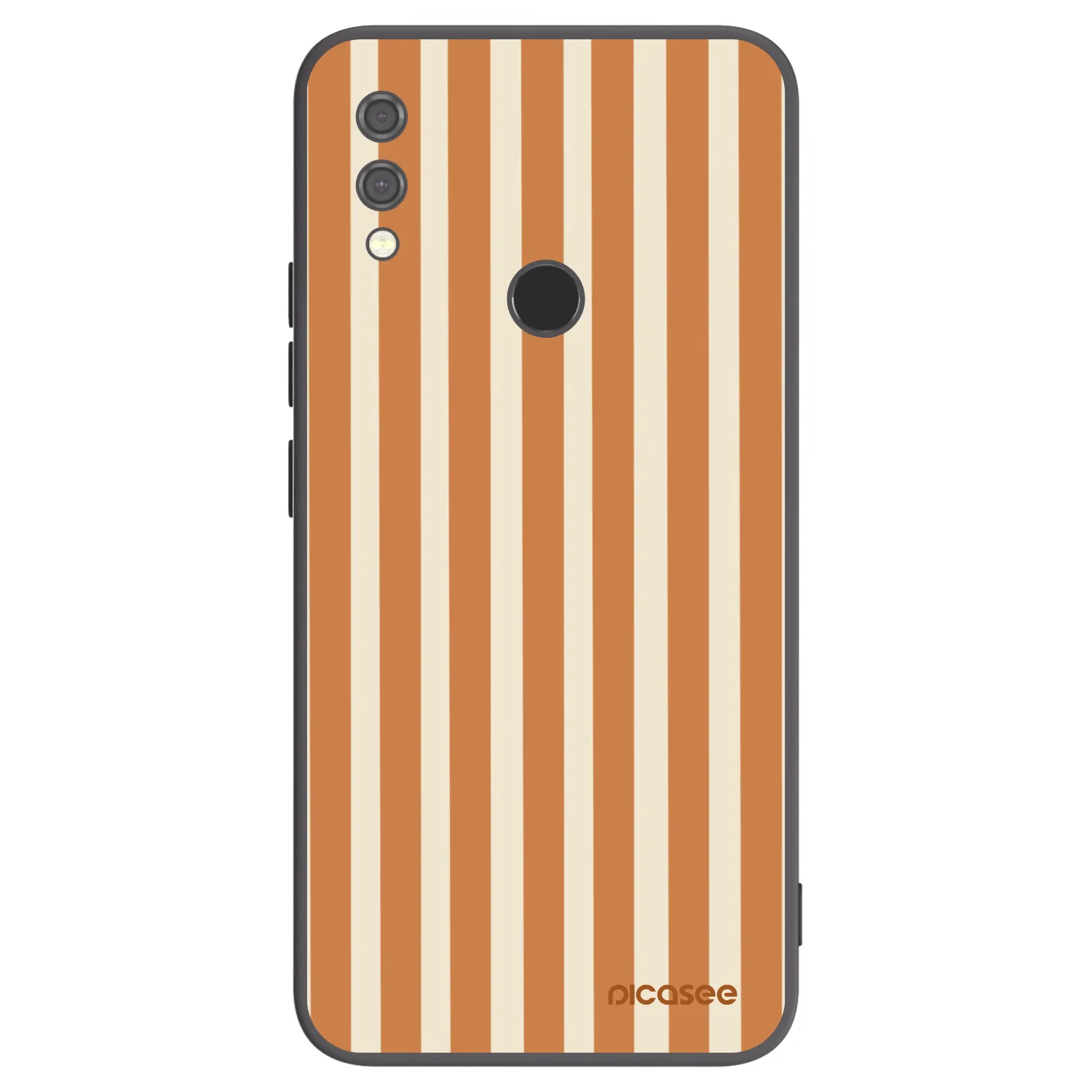 Picasee silikonski črni ovitek za Xiaomi Redmi Note 7 - Orange lines