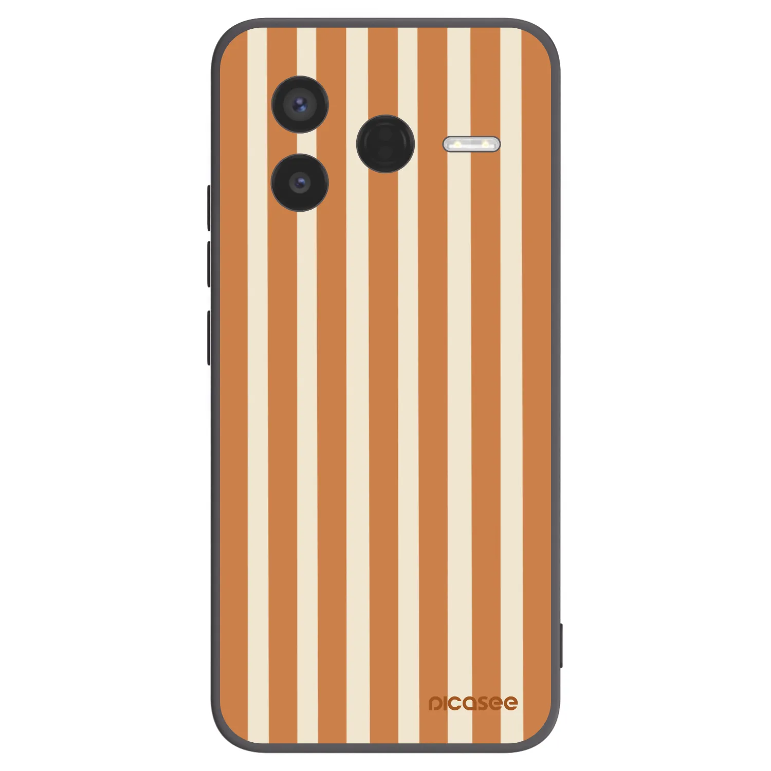 Picasee silikonski črni ovitek za Xiaomi Poco F7 Pro 5G - Orange lines