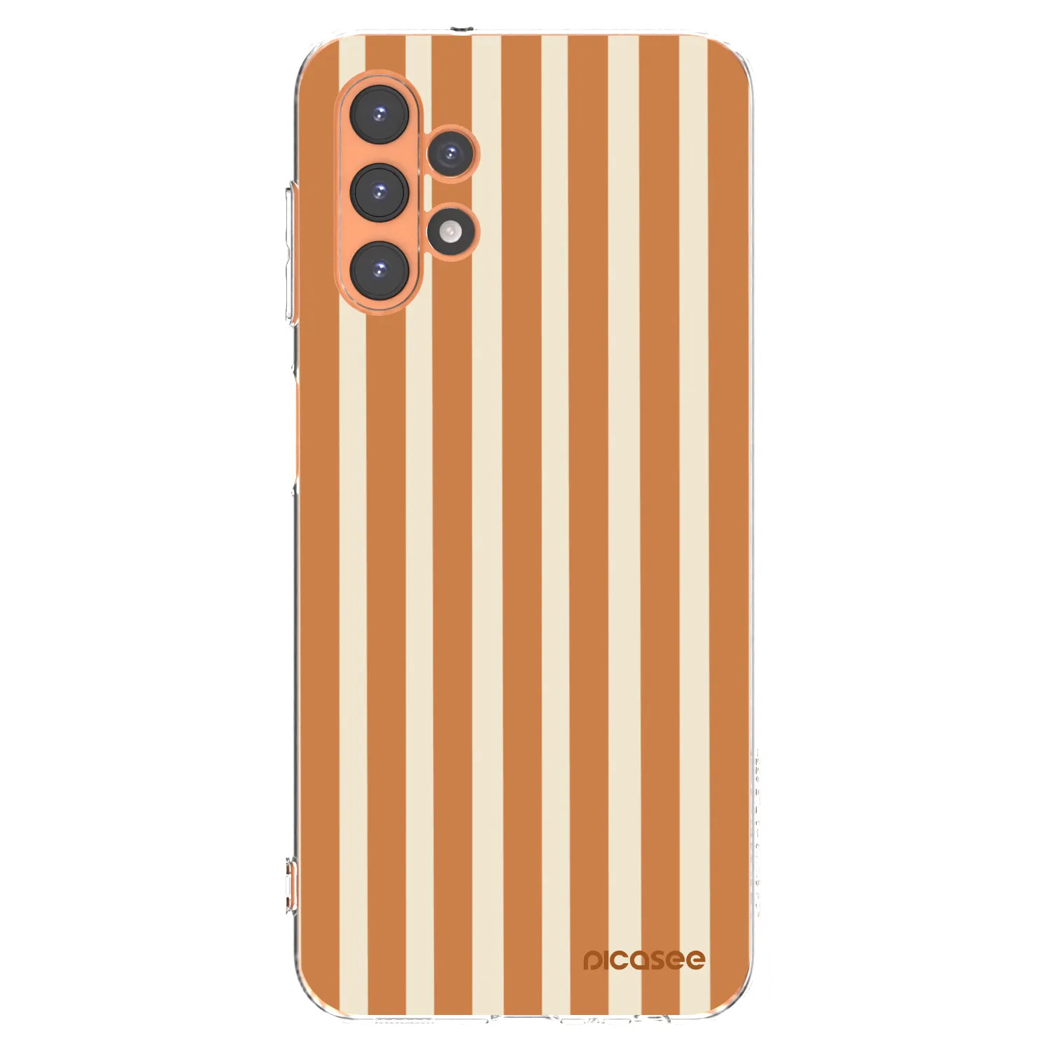 Picasee silikonski prozorni ovitek za Samsung Galaxy A13 5G - Orange lines