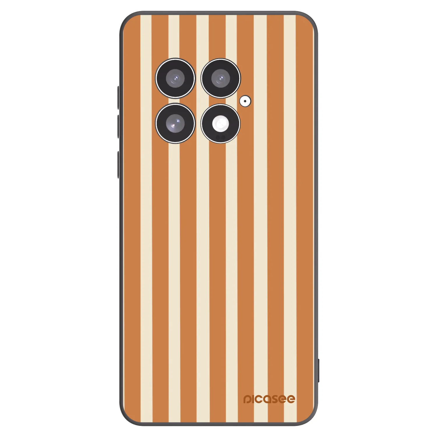 Picasee silikonski črni ovitek za OnePlus 13 5G - Orange lines