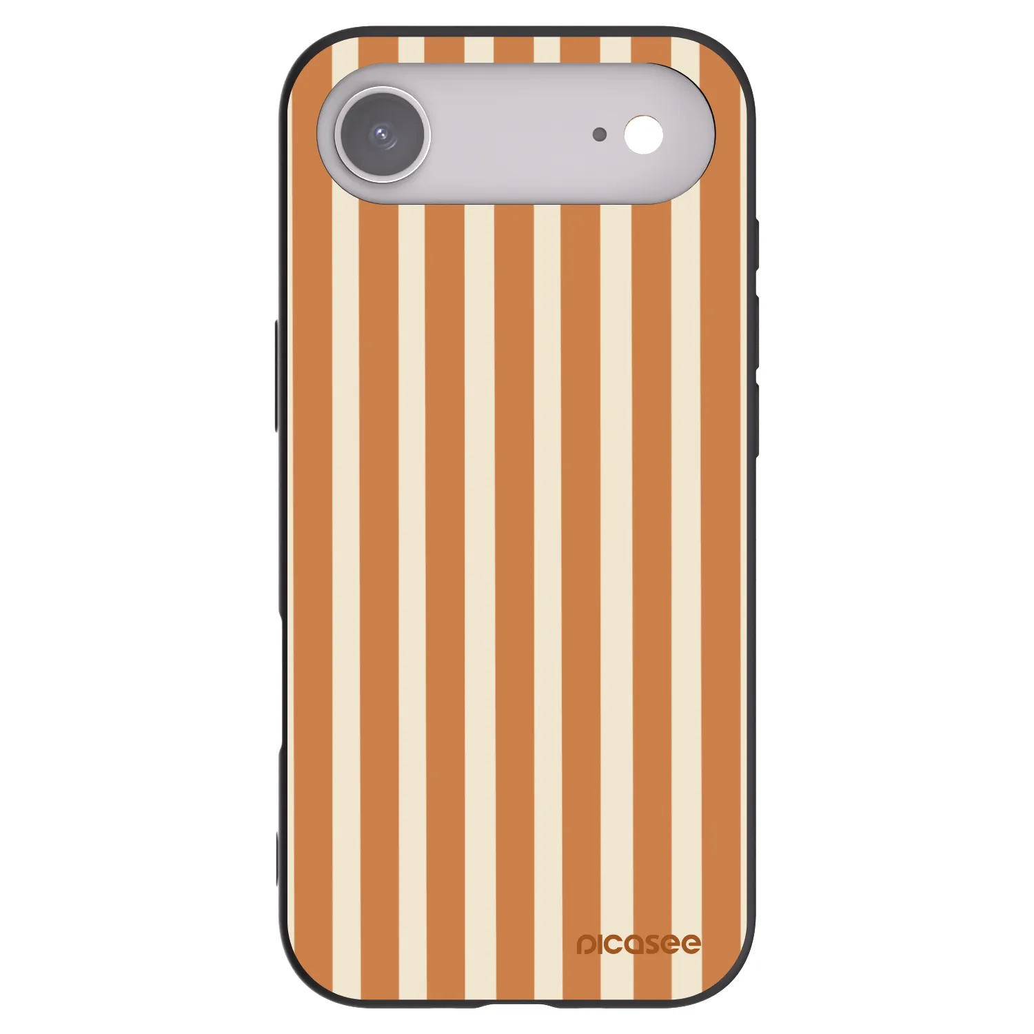 Picasee silikonski črni ovitek za Apple iPhone Air - Orange lines