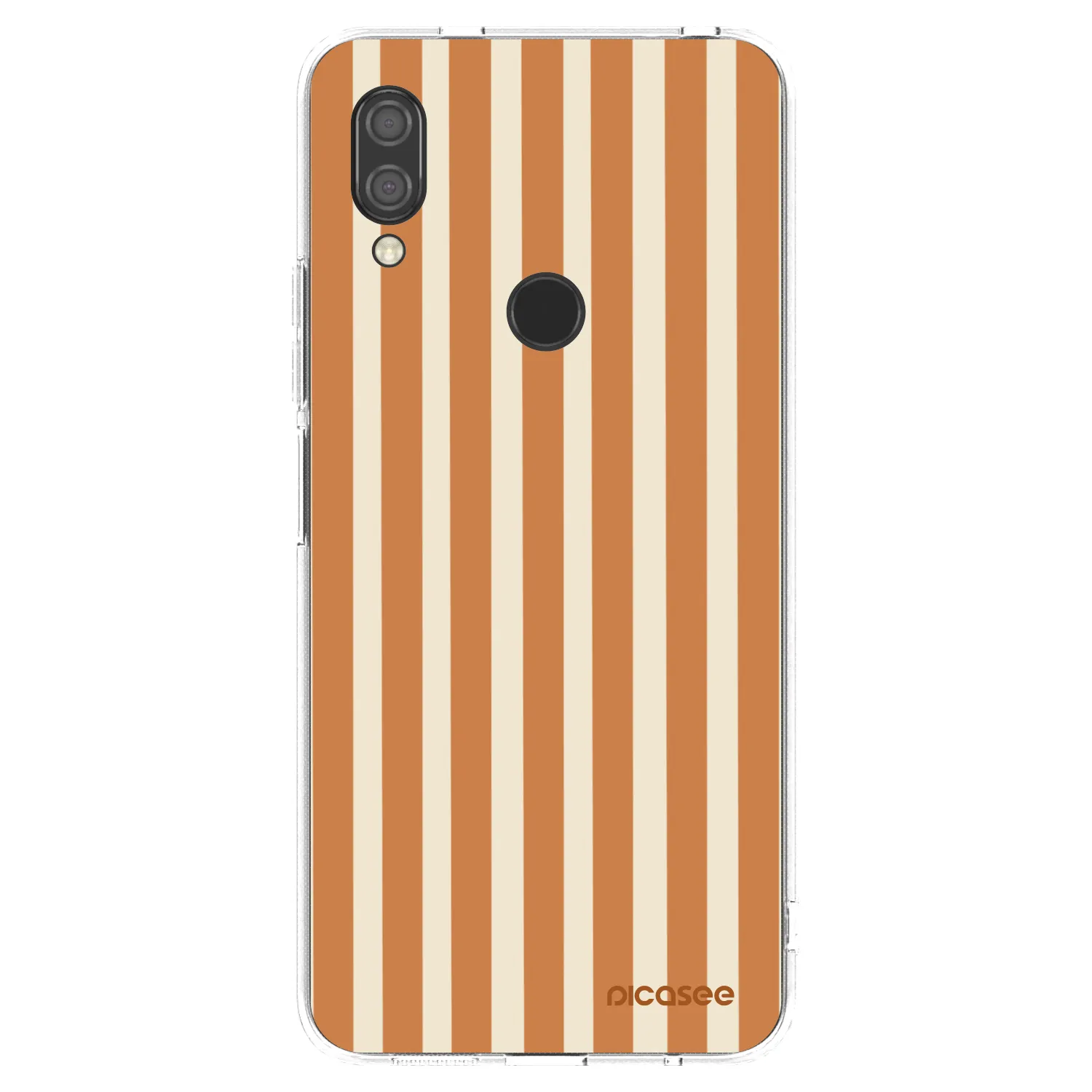 Picasee silikonski prozorni ovitek za Xiaomi Redmi 7 - Orange lines