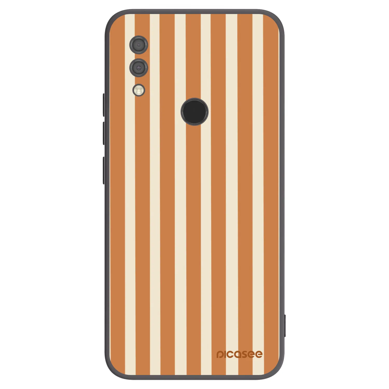 Picasee silikonski črni ovitek za Xiaomi Redmi 7 - Orange lines