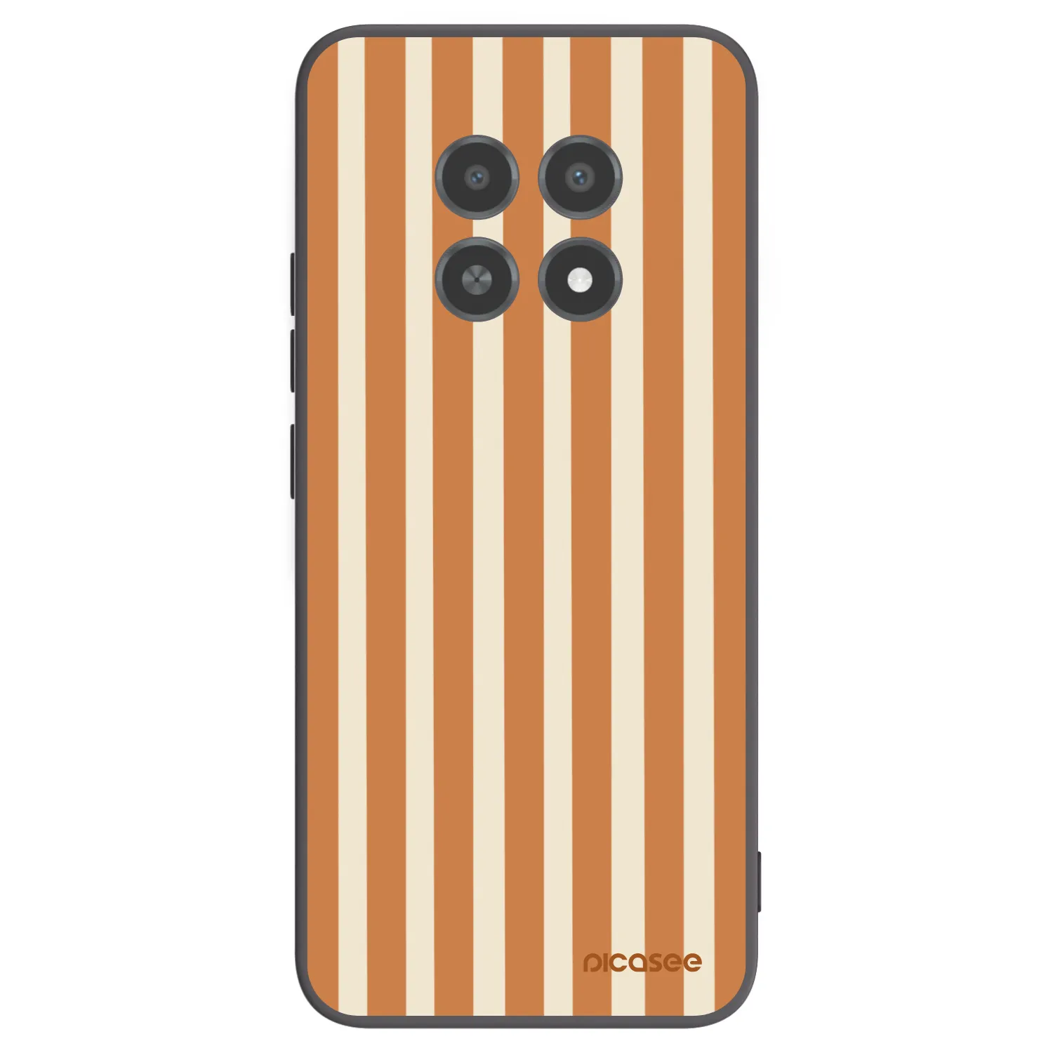 Picasee silikonski črni ovitek za Realme 12X - Orange lines