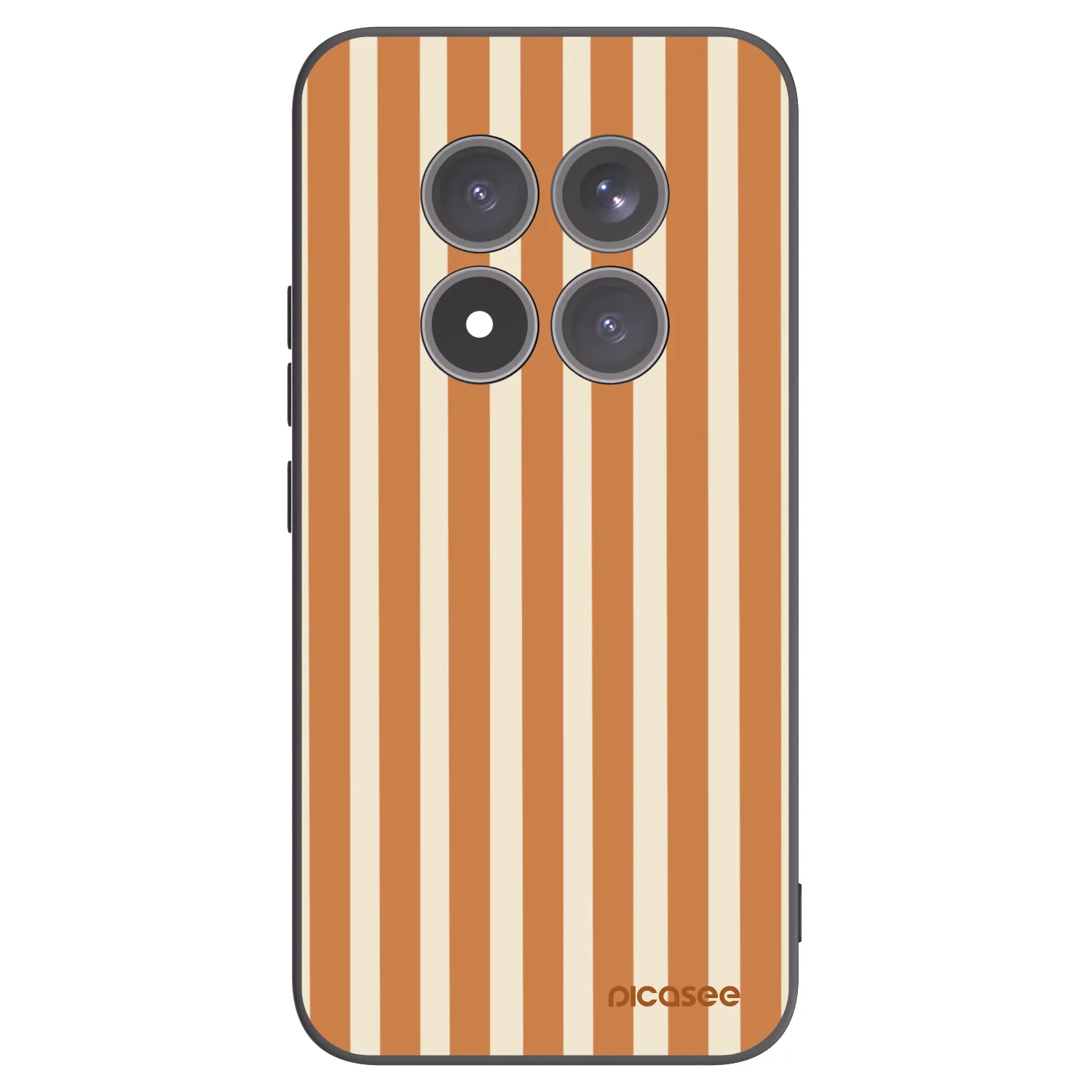 Picasee silikonski črni ovitek za Xiaomi Redmi Note 15 Pro+ - Orange lines
