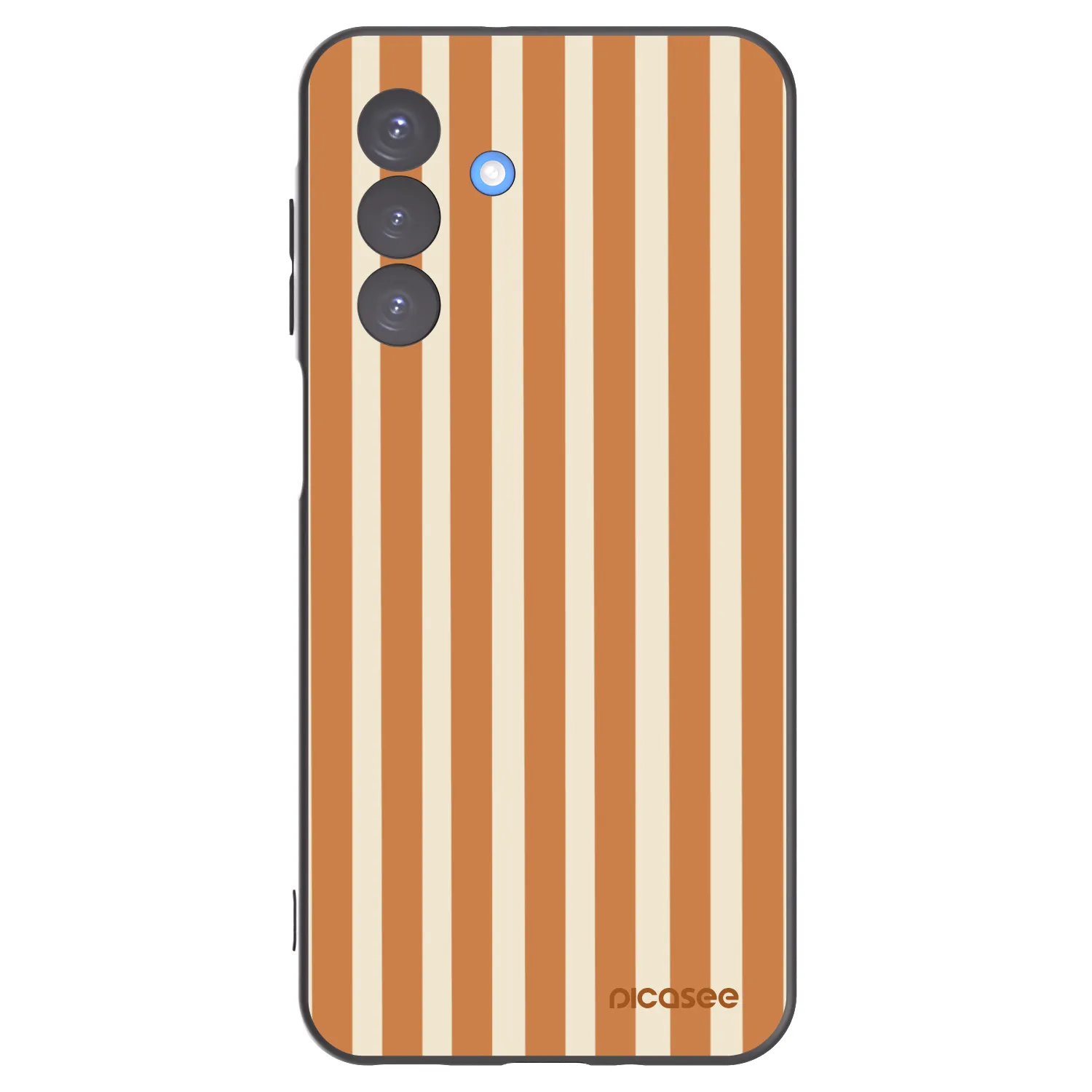 Picasee silikonski črni ovitek za Samsung Galaxy A17 5G - Orange lines