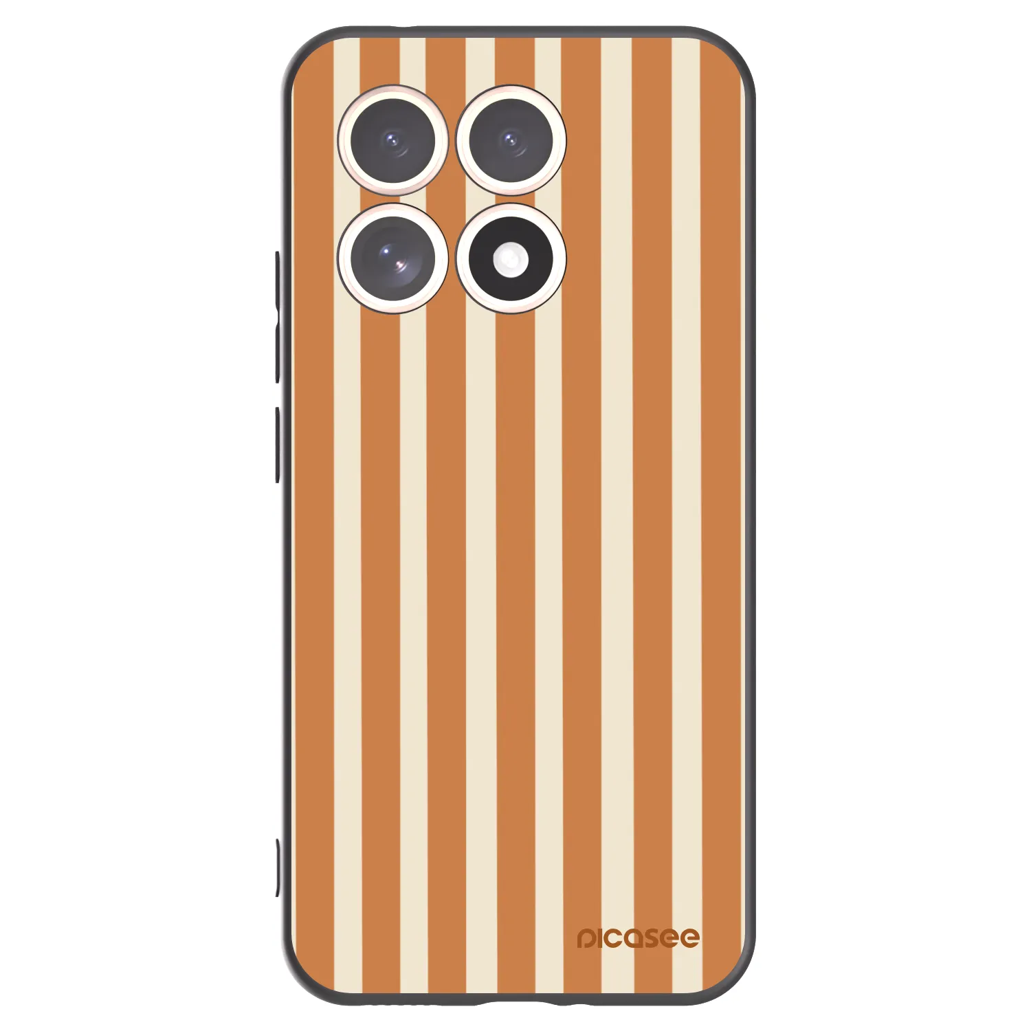 Picasee silikonski črni ovitek za Xiaomi 15T - Orange lines