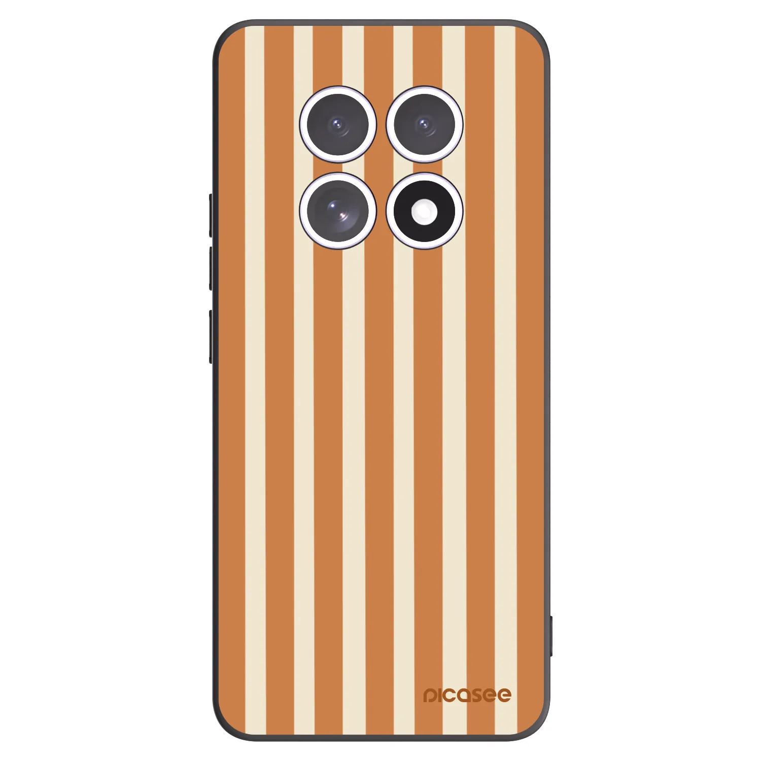 Picasee silikonski črni ovitek za Xiaomi Redmi Note 15 4G - Orange lines