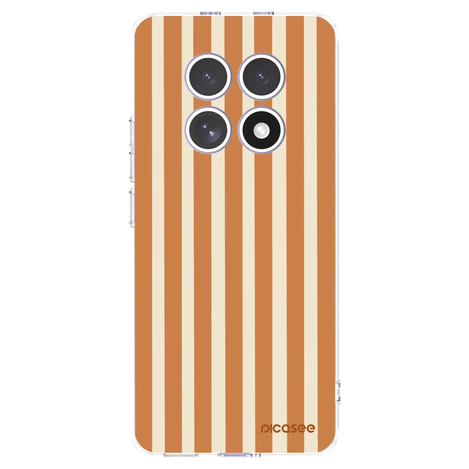 Picasee silikonski prozorni ovitek za Xiaomi Redmi Note 15 4G - Orange lines