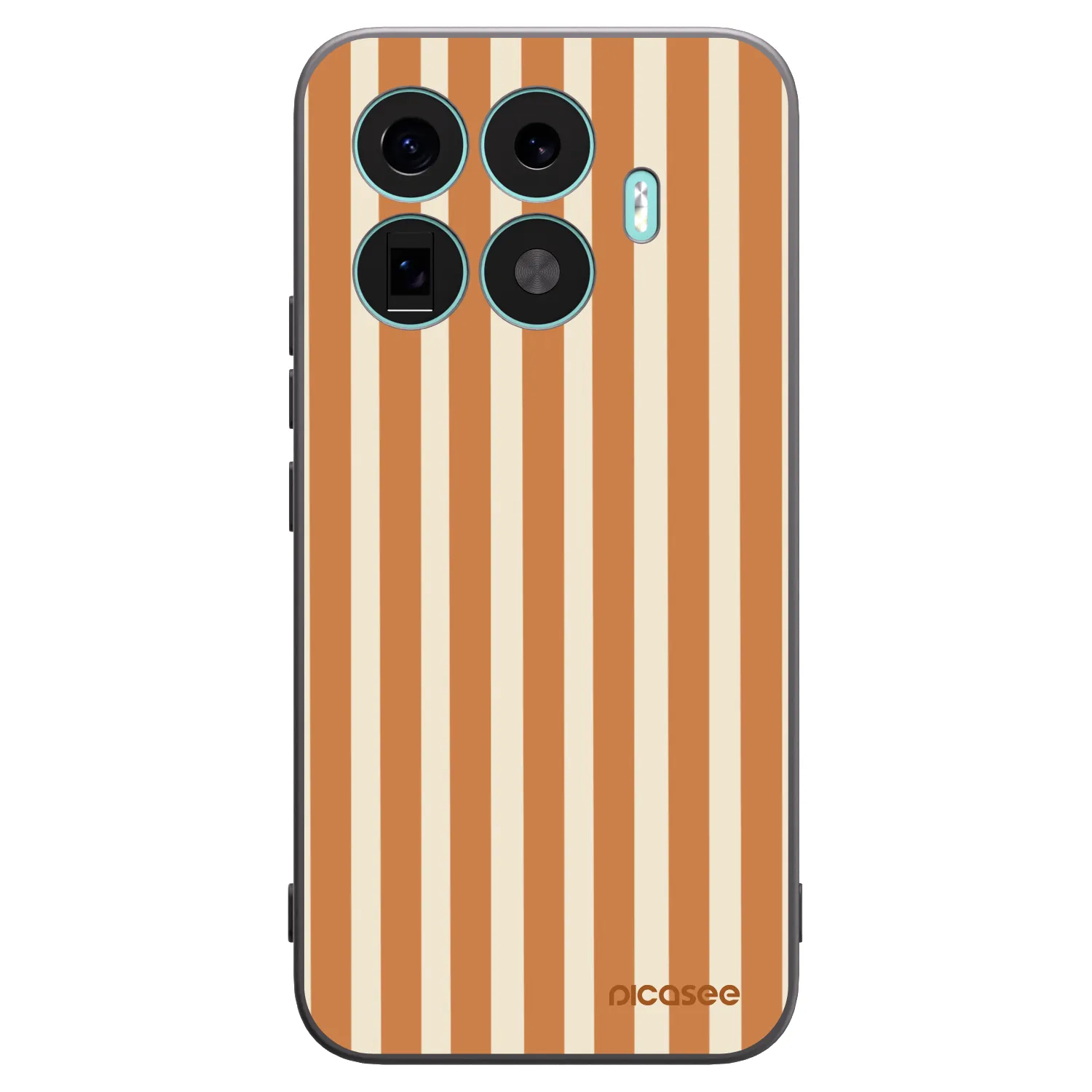 Picasee silikonski črni ovitek za Xiaomi 17T Pro - Orange lines
