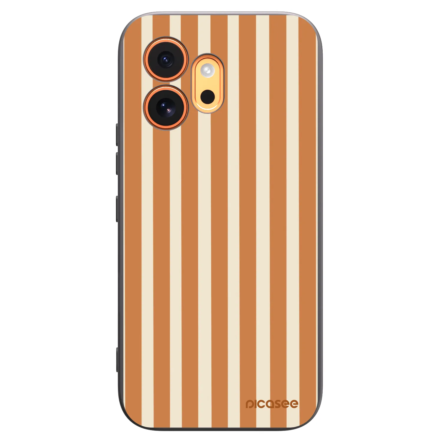 Picasee silikonski črni ovitek za Honor 600 - Orange lines