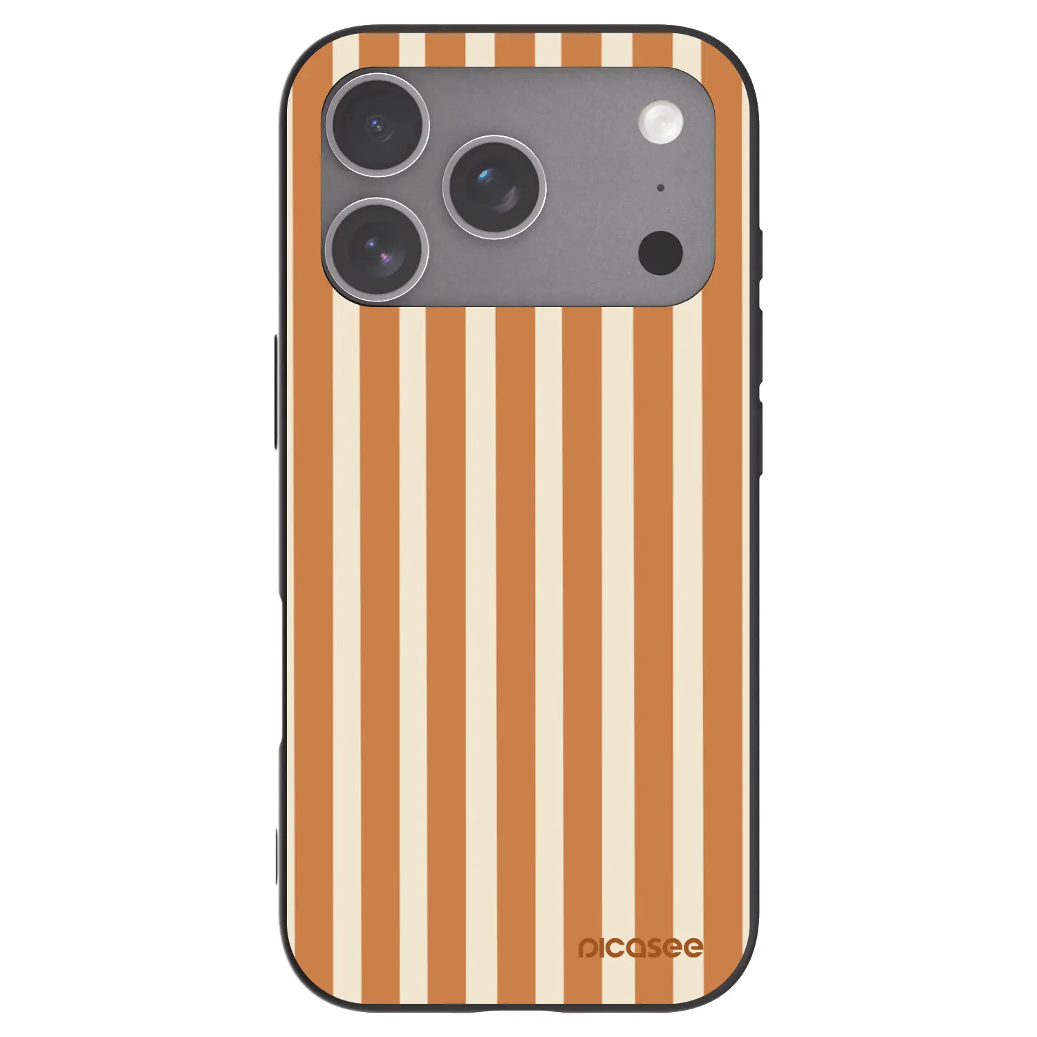 Picasee silikonski črni ovitek za Apple iPhone 18 Pro - Orange lines