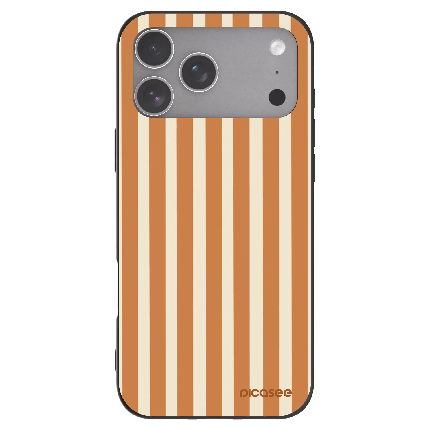 Picasee silikonski črni ovitek za Apple iPhone 18 Pro Max - Orange lines