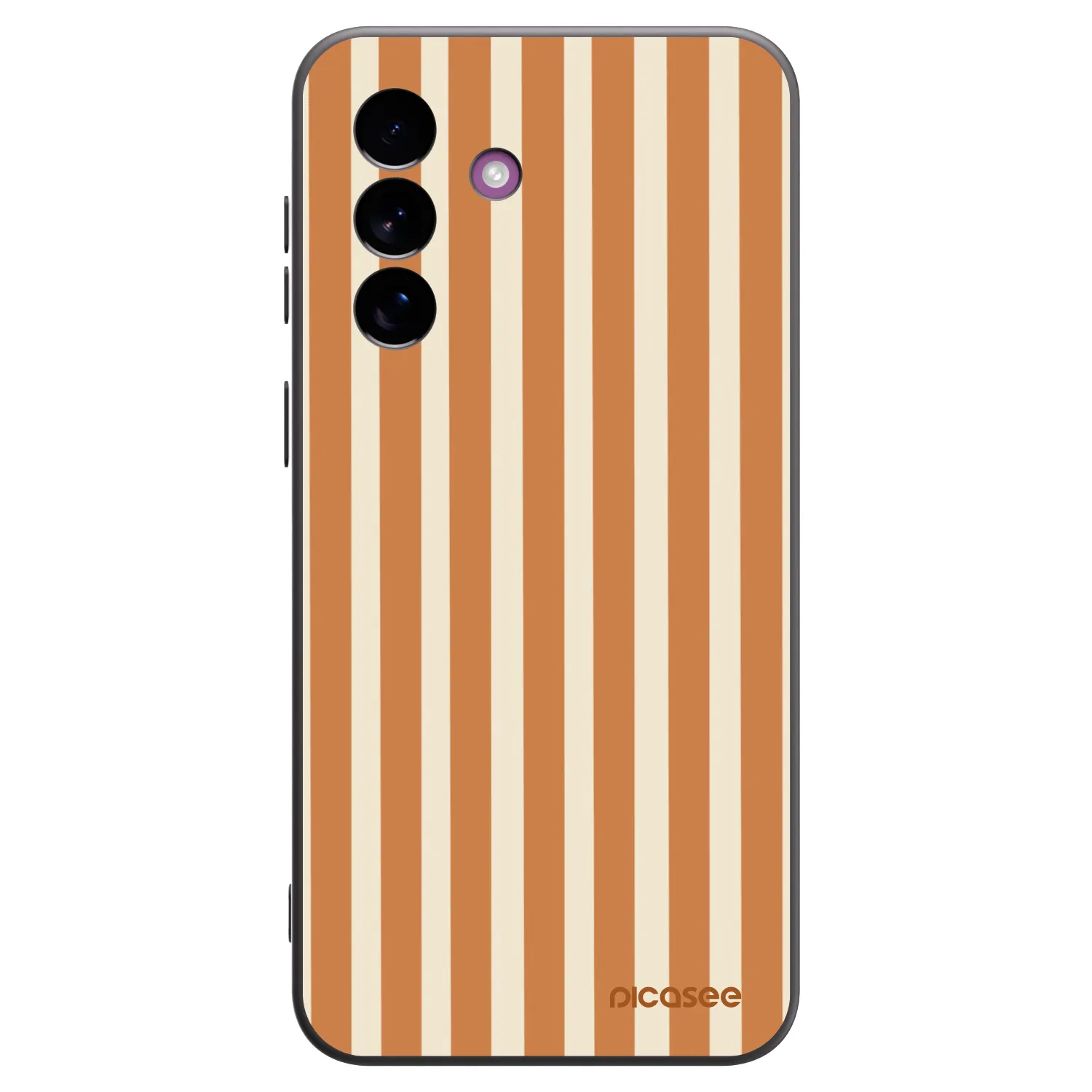Picasee silikonski črni ovitek za Samsung Galaxy A37 - Orange lines