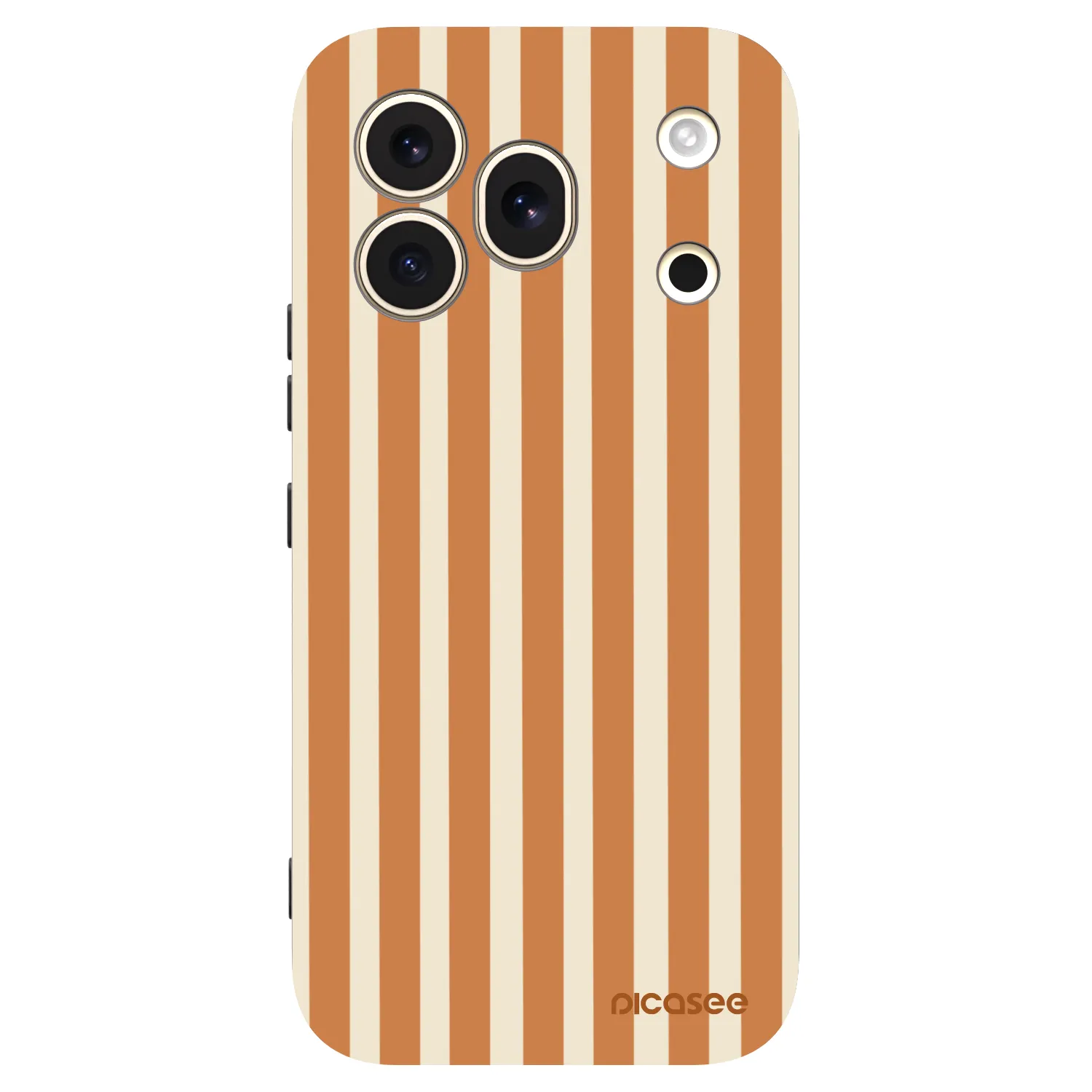 Picasee silikonski črni ovitek za Honor 600 Pro - Orange lines