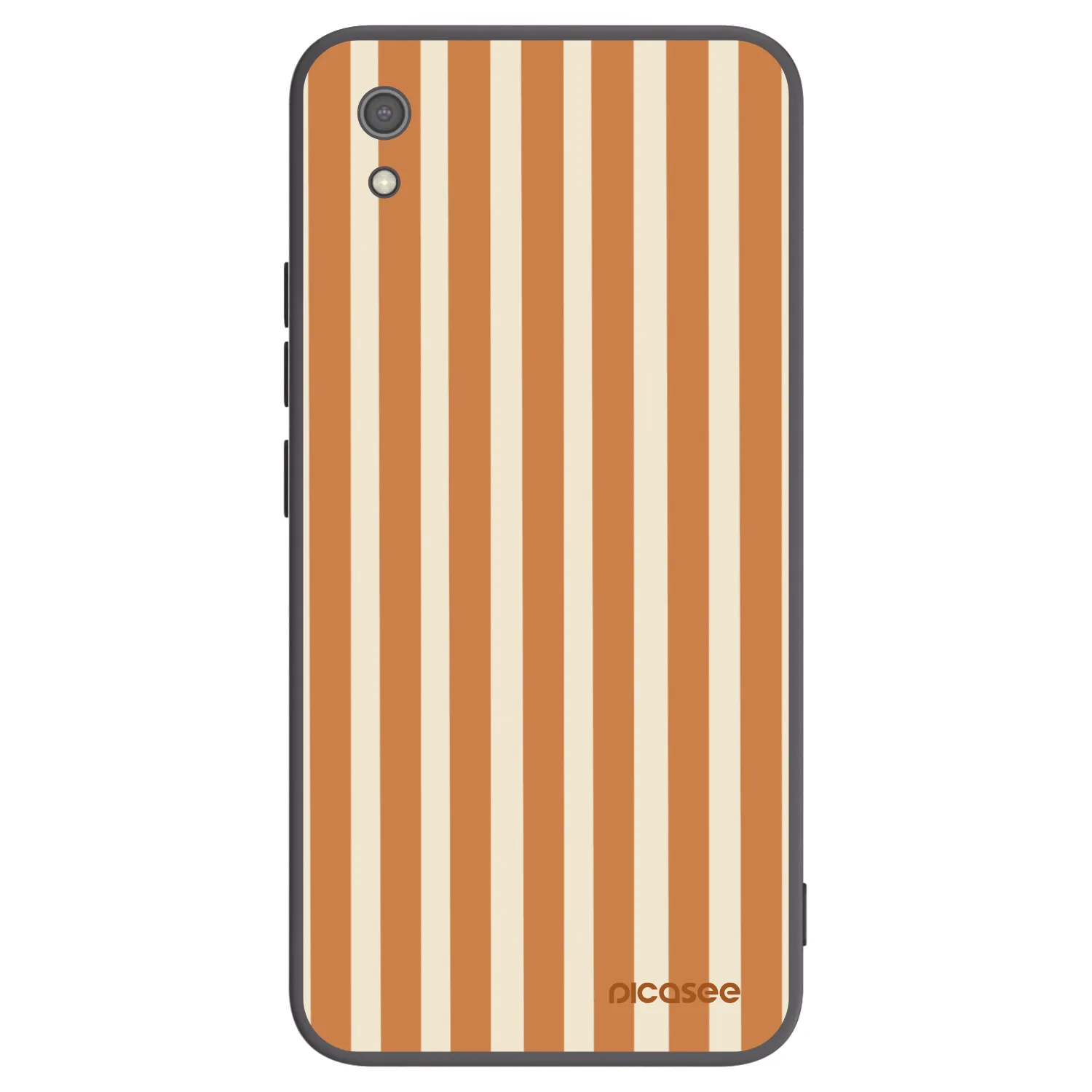Picasee silikonski črni ovitek za Xiaomi Redmi 7A - Orange lines