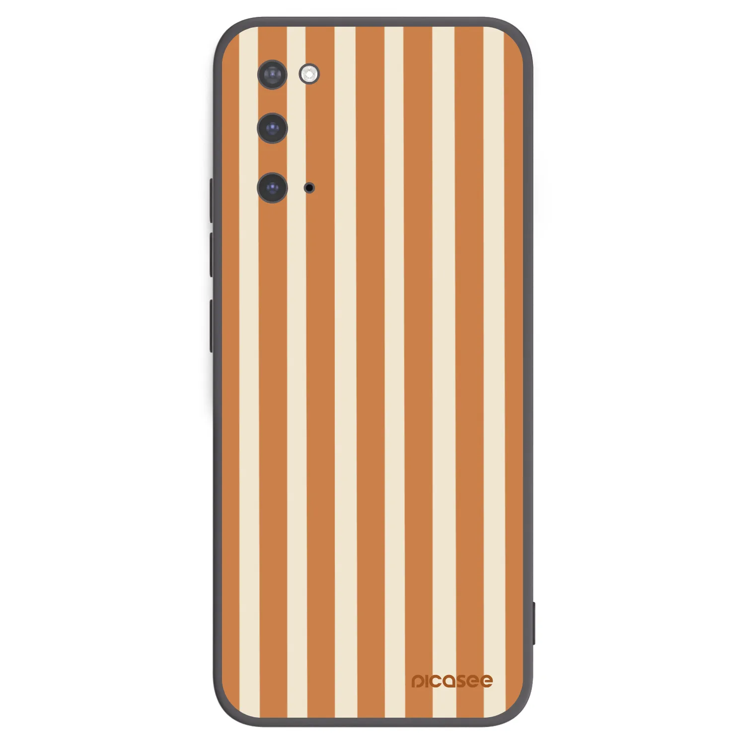 Picasee silikonski črni ovitek za Samsung Galaxy S20 G980F - Orange lines