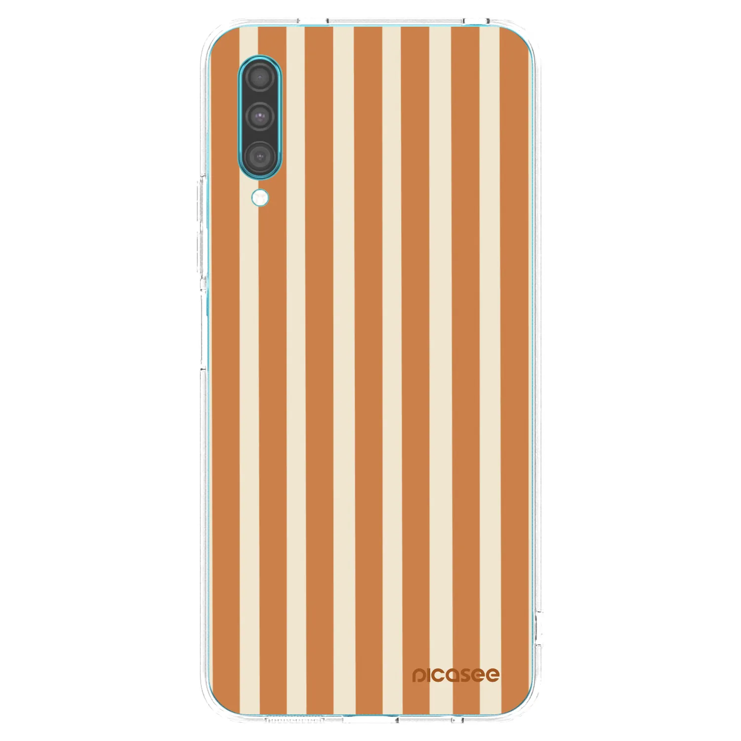 Picasee silikonski prozorni ovitek za Samsung Galaxy A30s A307F - Orange lines