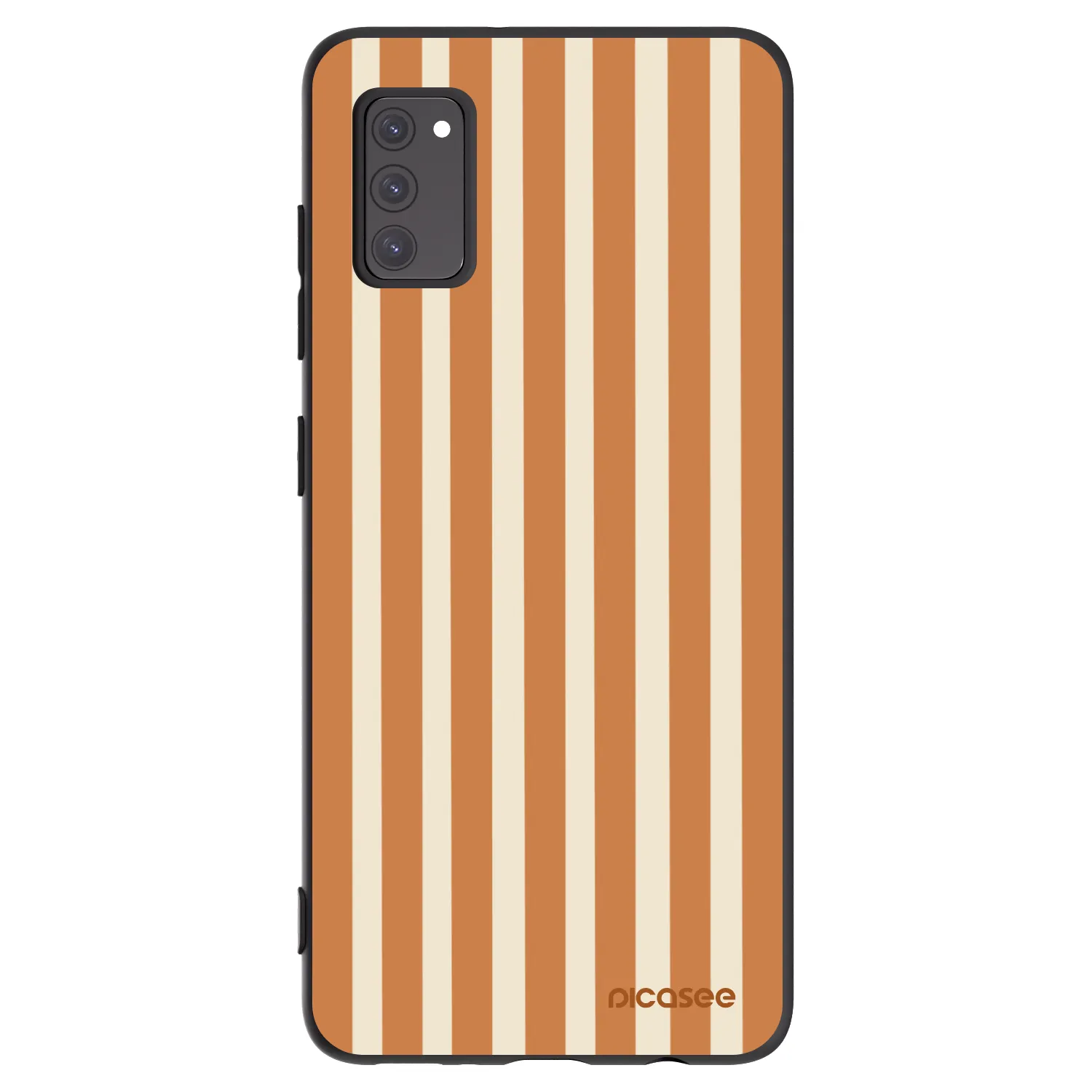 Picasee silikonski črni ovitek za Samsung Galaxy A41 A415F - Orange lines