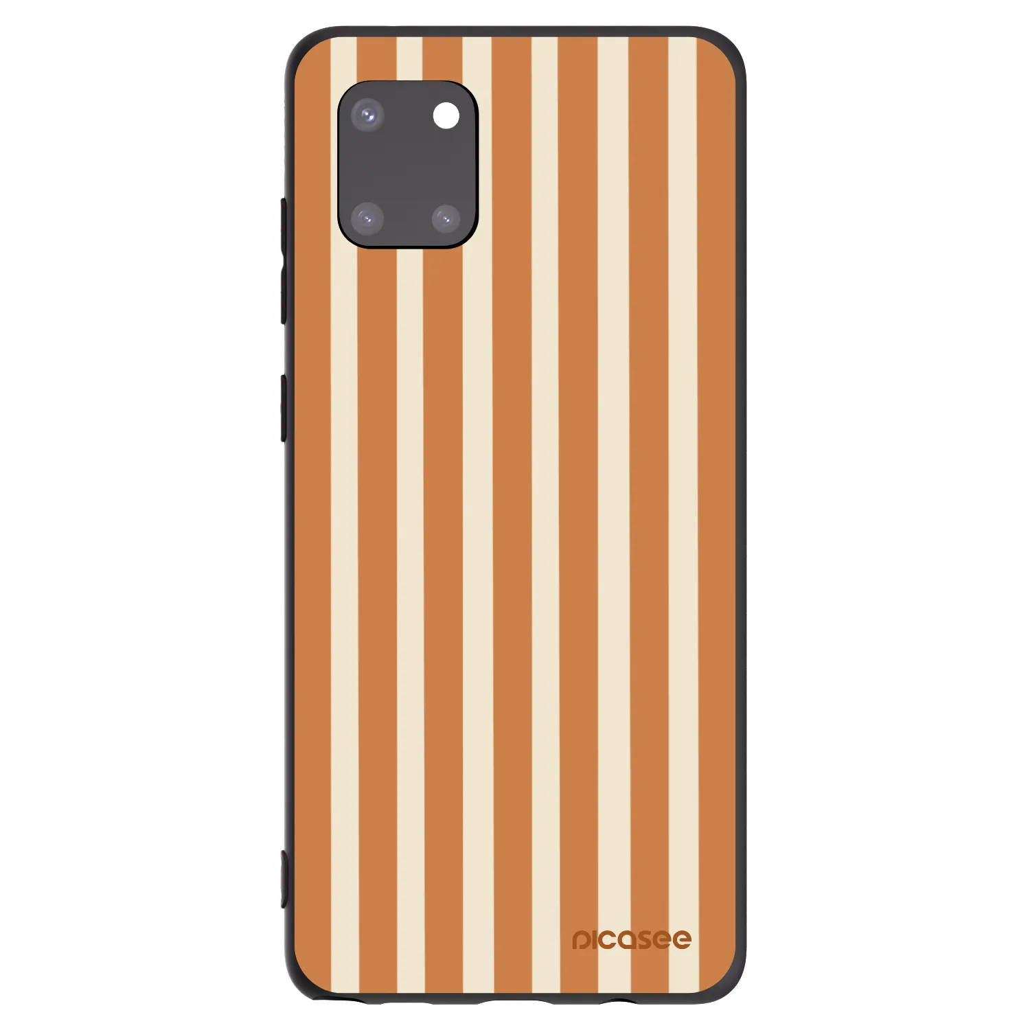 Picasee silikonski črni ovitek za Samsung Galaxy Note 10 Lite N770F - Orange lines