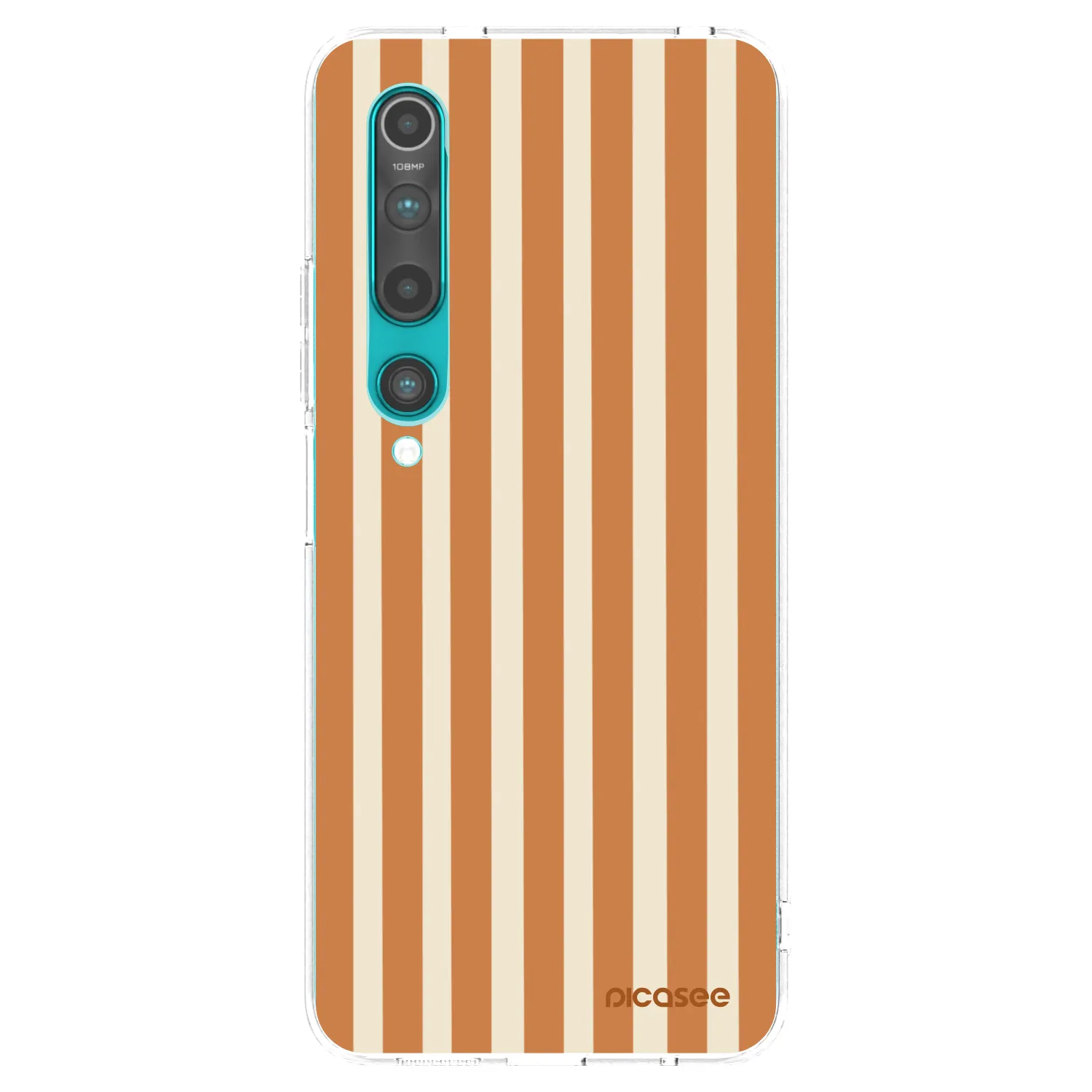 Picasee silikonski prozorni ovitek za Xiaomi Mi 10 - Orange lines