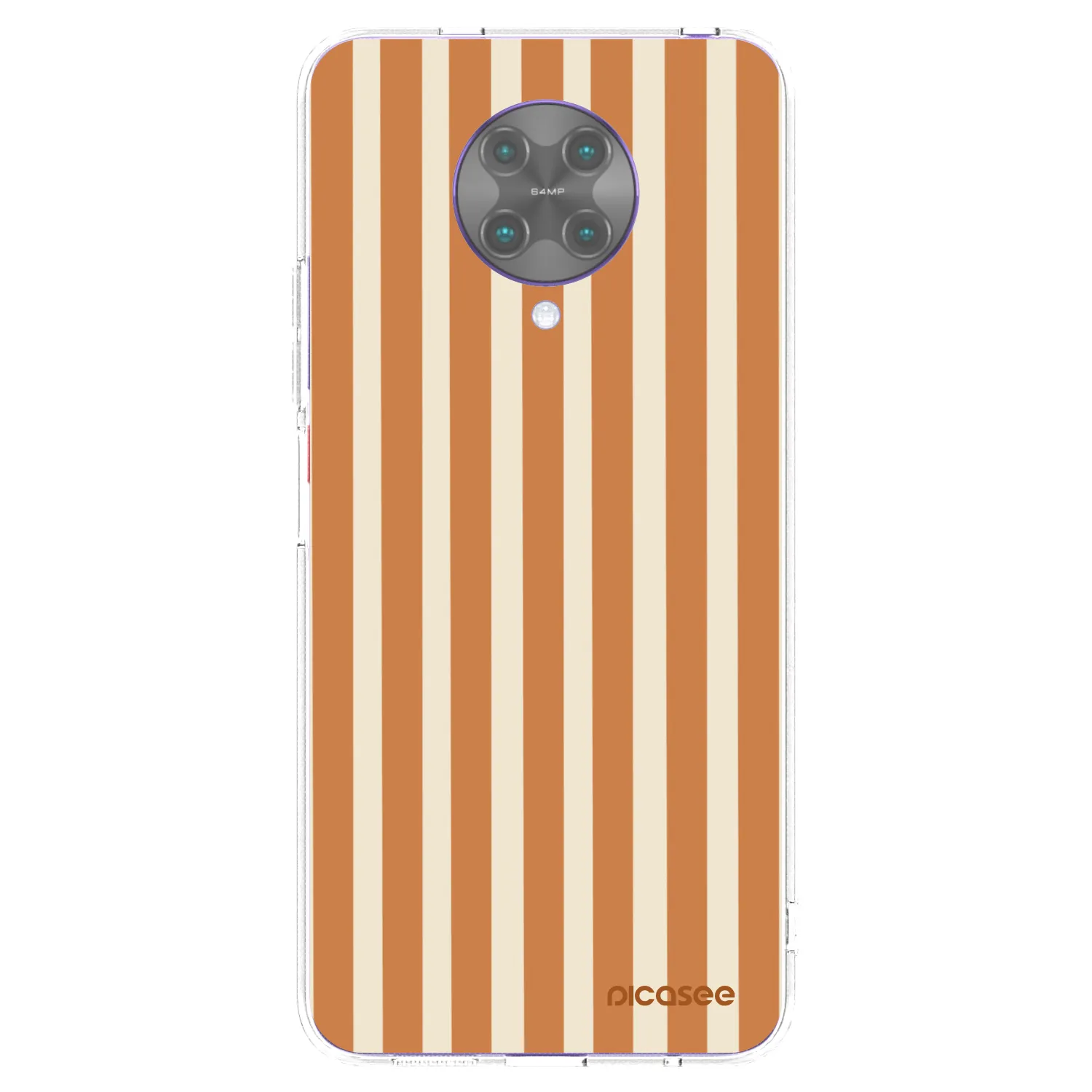 Picasee silikonski prozorni ovitek za Xiaomi Poco F2 Pro - Orange lines