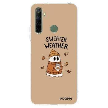 Picasee silikonski prozorni ovitek za Realme 6i - Sweater ghost