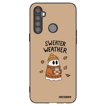 Picasee silikonski črni ovitek za Realme 6i - Sweater ghost