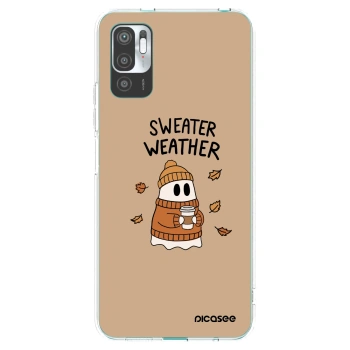 Picasee silikonski prozorni ovitek za Xiaomi Redmi Note 10 5G - Sweater ghost
