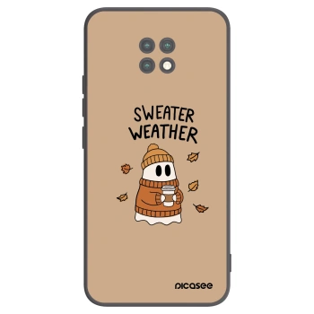 Picasee silikonski črni ovitek za Xiaomi Redmi Note 9T - Sweater ghost