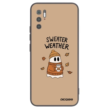 Picasee silikonski črni ovitek za Xiaomi Poco M3 Pro 5G - Sweater ghost