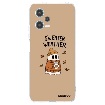 Picasee silikonski prozorni ovitek za Xiaomi Redmi Note 12 5G - Sweater ghost
