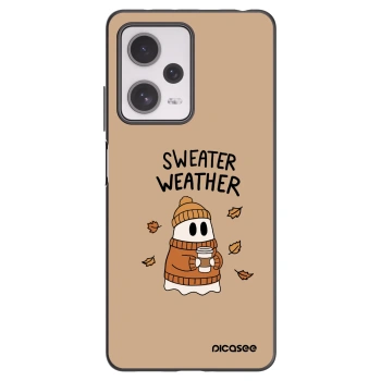 Picasee silikonski črni ovitek za Xiaomi Redmi Note 12 Pro+ 5G - Sweater ghost