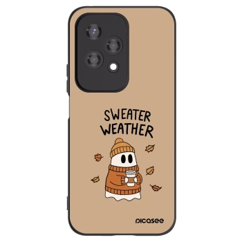 Picasee silikonski črni ovitek za Honor 200 Lite - Sweater ghost