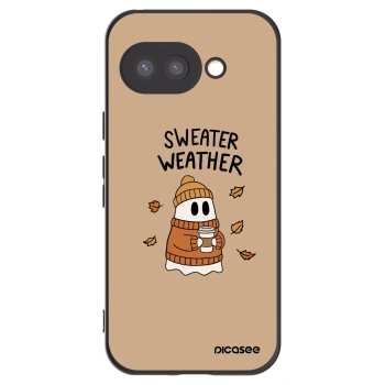 Picasee silikonski črni ovitek za Google Pixel 9a - Sweater ghost