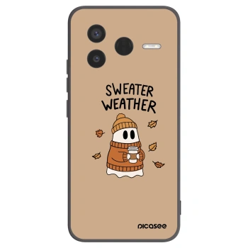 Picasee silikonski črni ovitek za Xiaomi Poco F7 Pro 5G - Sweater ghost