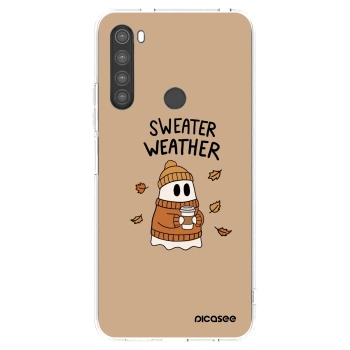 Picasee silikonski prozorni ovitek za Xiaomi Redmi Note 8 - Sweater ghost