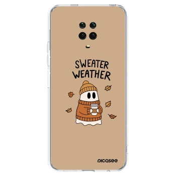 Picasee silikonski prozorni ovitek za Xiaomi Redmi Note 9 Pro - Sweater ghost