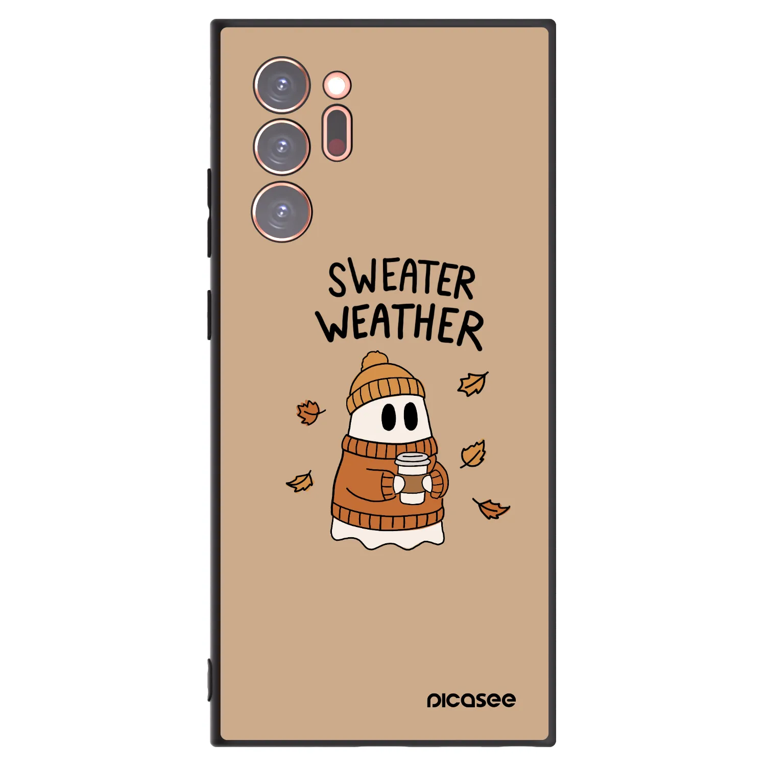 Picasee silikonski črni ovitek za Samsung Galaxy Note 20 Ultra - Sweater ghost