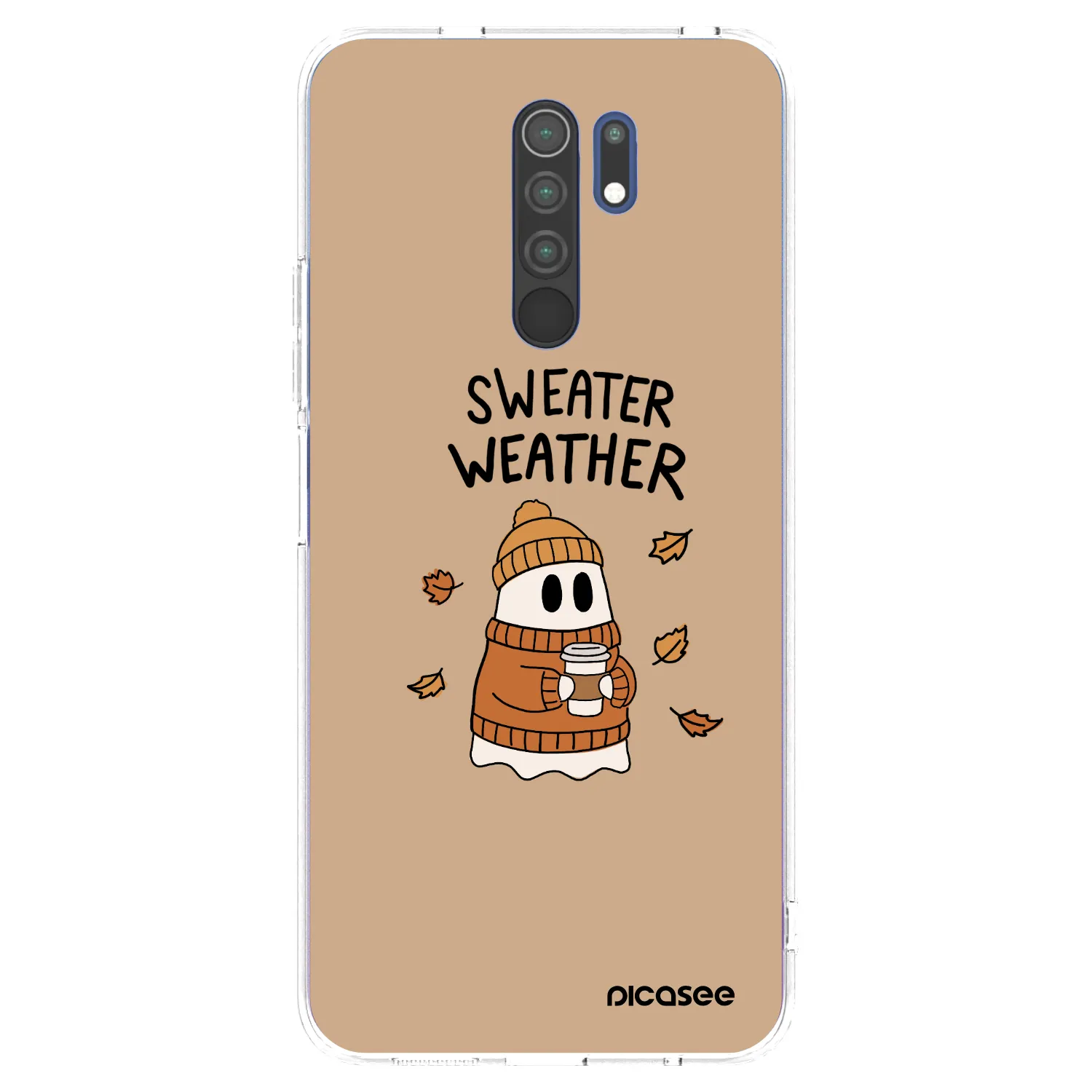 Picasee silikonski prozorni ovitek za Xiaomi Redmi 9 - Sweater ghost